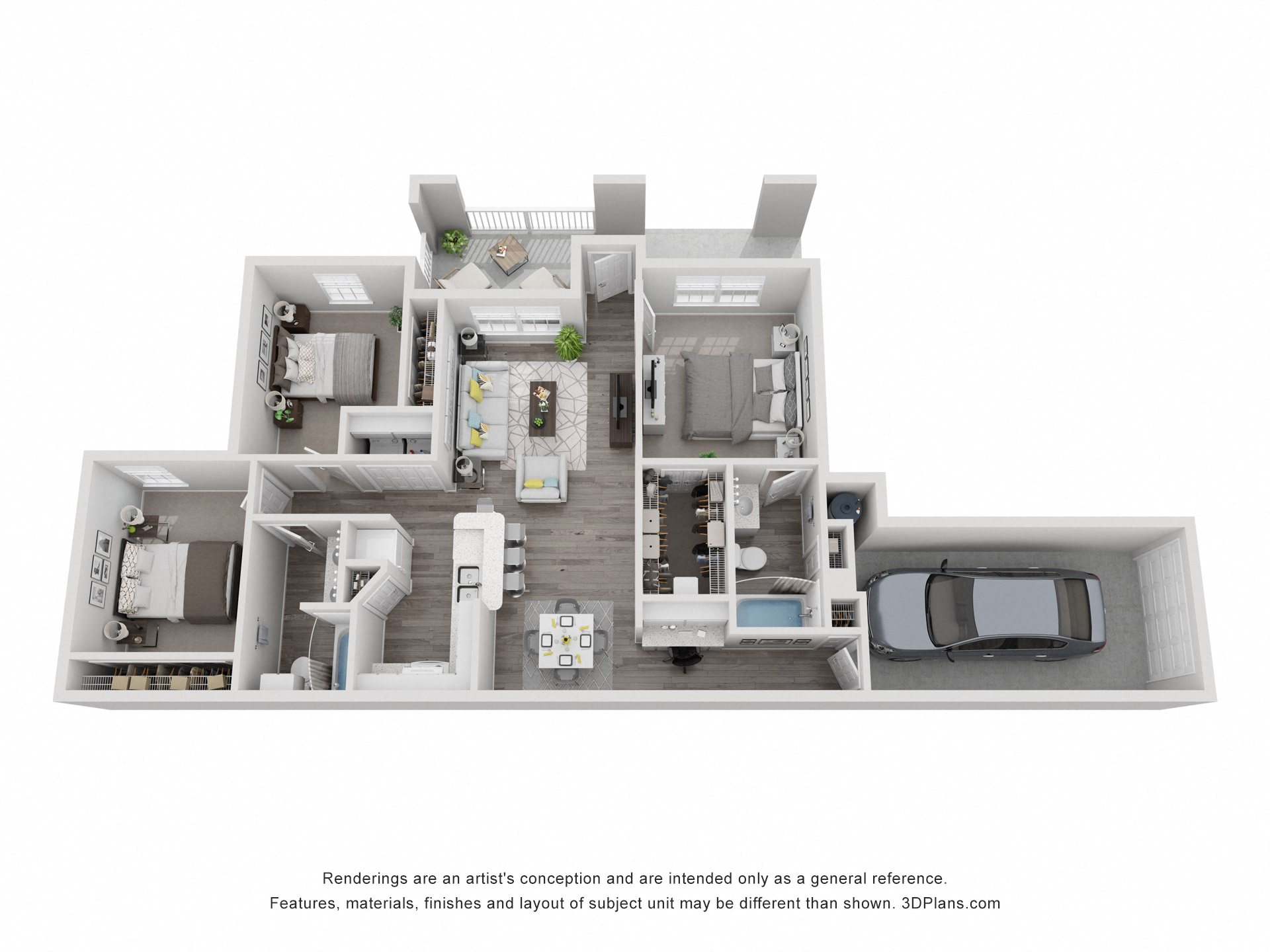 Floor plan layout diagram for Pecan